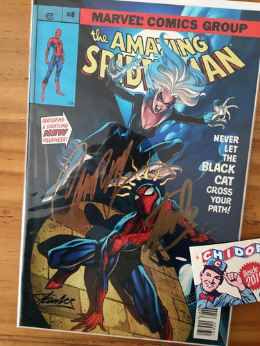 Comic - Amazing Spider-man 8 Firmado Scott Campbell Stan Lee