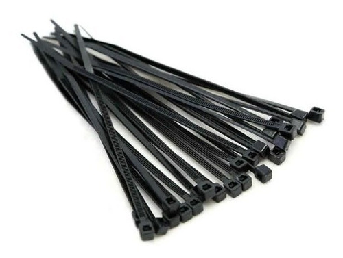 Kit 100 Abraçadeira Presilha Plástica Em Nylon 15 Cm X 3,6mm Cor Preto