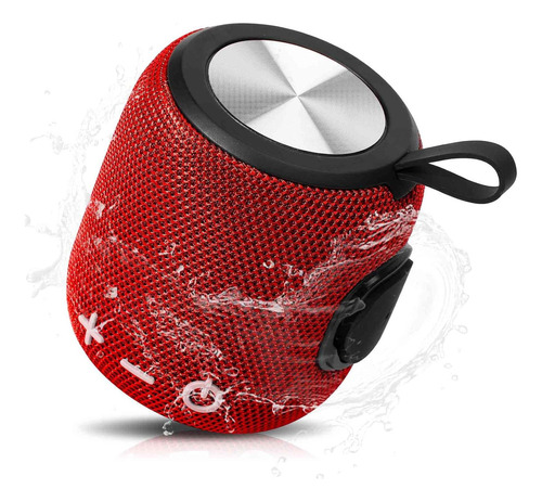 Urbanx Altavoz Bluetooth, Sonido Estéreo, Ipx7, Aux, Microsd Color Rojo 110V