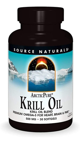 Source Naturals Arcticpure Aceite De Krill 500 mg, Sn, 30,.