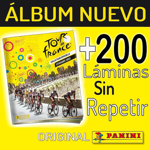 Album Tour De Francia 2022 + 200 Laminas Sin Repetir Panini