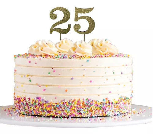 Topo de bolo de 50 anos com glitter de prata para feliz aniversário, 50 anos,  topo de bolo de aniversário de 50 anos, decoração de festa de aniversário  de 50 anos