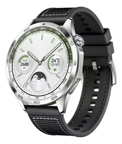  CRFYJ Correa para Huawei Watch GT2 Pro / Fit de 20/0.866 in  para reloj 3 de 45/1.614 in de acero inoxidable Milanese Belt Active 2 de  46/1.654 in (color: dorado vintage
