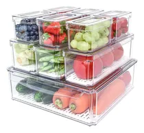 Comprar Recipientes Organizadores Refrigerador Apilables 10 Unidades