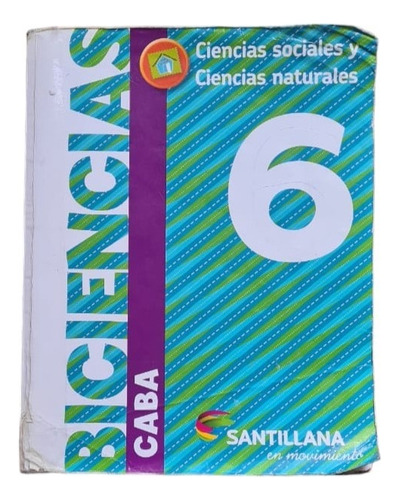 Biciencias 6 Caba  Santillana En Movimiento    Usado 