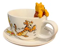 Comprar Set Taza + Plato Winnie Pooh Disney Original Blanco Winnie Pooh