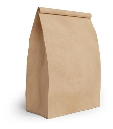 Embalagem Saco Papel Kraft Delivery Fast Food 100 Unid. 5kg