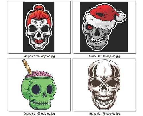 Vector Halloween Día De Muertos Cdr Calaveras Tatuajes V83