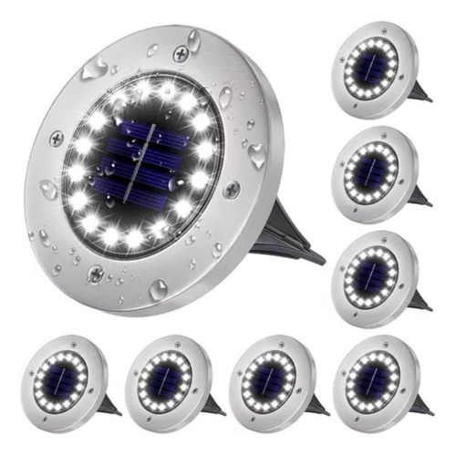 Lampara Solar Luz Foco Led De Exterior Para Jardin 16 Leds