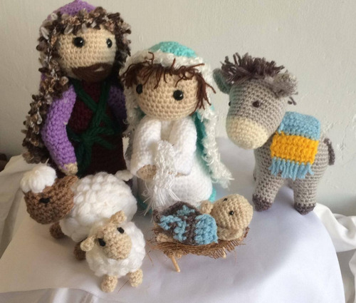 Pesebre De Crochet,maria Jose,jesus Y Otros