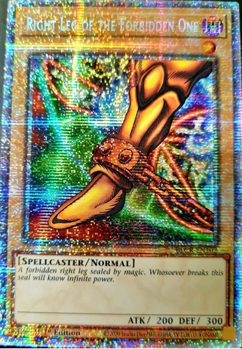 Yugioh Carta Right Leg Of The Forbidden One Starlight Rare