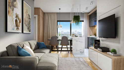 Imagem 9 de 15 de Loft Para Venda Em Curitiba, Água Verde, 1 Dormitório, 1 Banheiro - Ctb5223_1-2252294