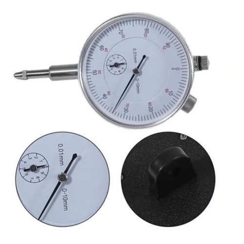Imagen 4 de 7 de Reloj Comparador Calibrador De Torno Con Base Magnética