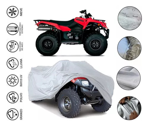 Lona Cubierta Moto Italika Cuatrimoto Suzuki Kingquad 400