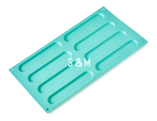 Molde Para Eclairs Sf161 Special Edition Silikomart Color Verde