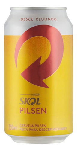 Cerveja Skol Pilsen Lata 350ml 12 Unidades