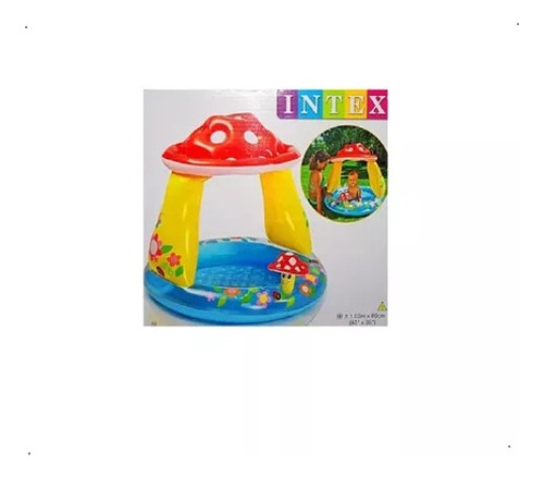 Piscina Inflable Para Niños En Forma De Hongo. Marca Intex.