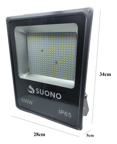 Imagen 3 de 10 de Reflector Led Exterior 200w Bajo Consumo Alta Potencia Frio