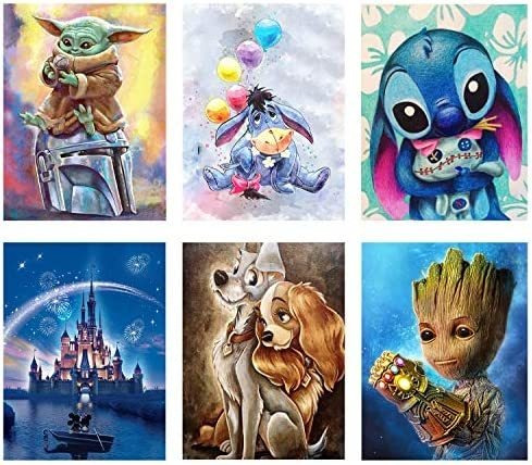 Imagen 1 de 8 de Pintura De Diamantes 5d X6 Kit Disney2