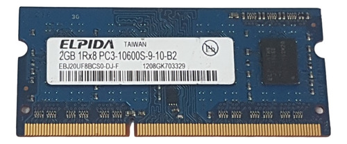 Memoria 2gb Pc3 10600s Ebj20uf8bcs0-dj-f Para Notebook