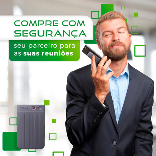 Plaud Note Gravador De Voz Com Ia Chatgpt Tradutor 64 Gb Cor Preto