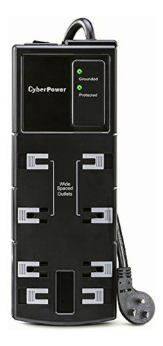 Cyberpower Csb808 Essential Surge Protector, 1800j/125v, 8