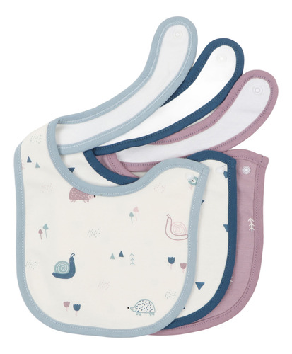 Baberos Baby Drool, 3 Piezas, Bonitos Patrones De Animales,