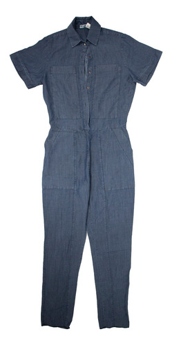 Imagem 2 de 4 de Macacão Jeans Mai & Mai Feminino Ref: 149-9