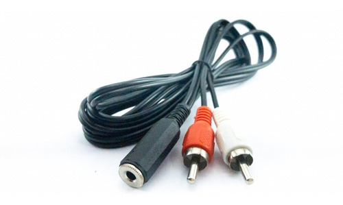 Cabo P2 Fêmea Stereo X 2 Rca 1,50 Metros Extensor Adaptador