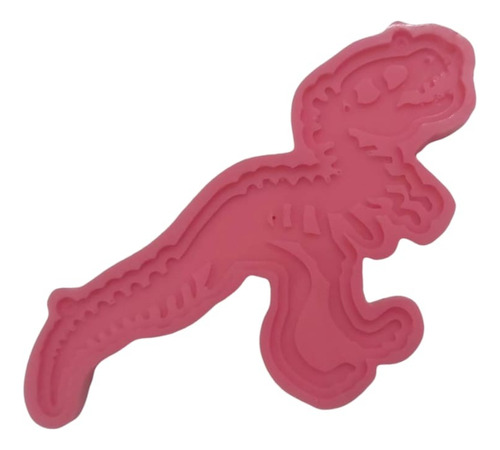 Molde De Silicon Con Diseño Fosil T-rex Para Su Reposteria