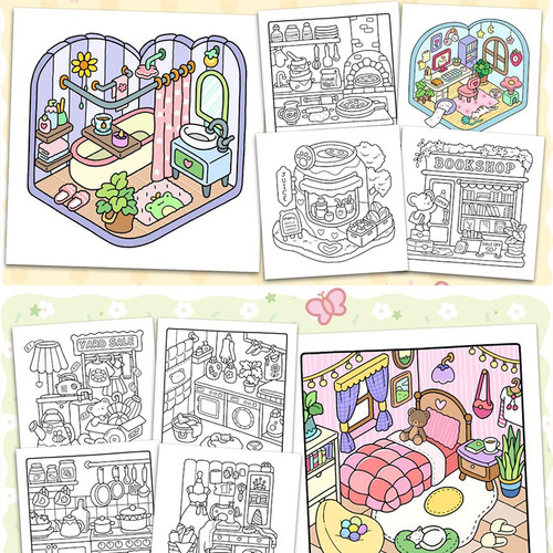 / Libro Para Colorear Dibujo Libro 48 Dibujo