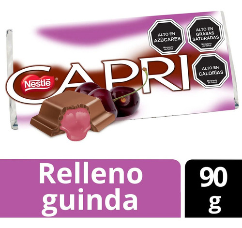 Chocolate Capri Guinda 90gr(3 Unidad )-super