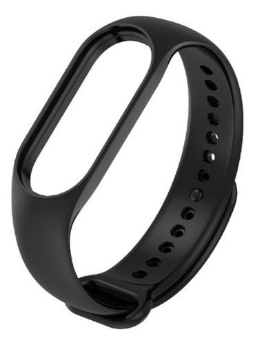 Correa Para Xiaomi Mi Band 5 6 7 Silicón Premium Colores Color Negro