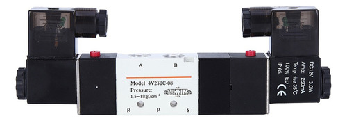 F Dc 12v Bsp 1/4 Neumático De 5 Vías De 3 Posiciones