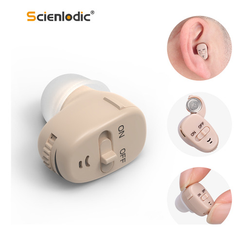 Mini Audífono Invisible Ite Para Sordera Digital