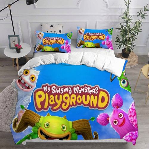 Juego De Ropa De Cama De Dibujos Animados My Singing Monster