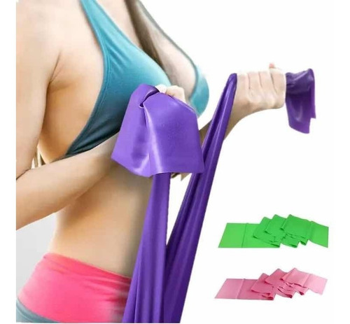 Banda Elástica 100% Latex Yoga 2metros Largo 20cm Ancho.