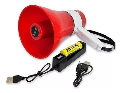Megafone Portátil Recarregável Música E Gravador 20w Lelong le-998