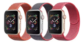 Banda Correa Compatible Apple Watch Serie 4 5 6 7 8 Se Nylon