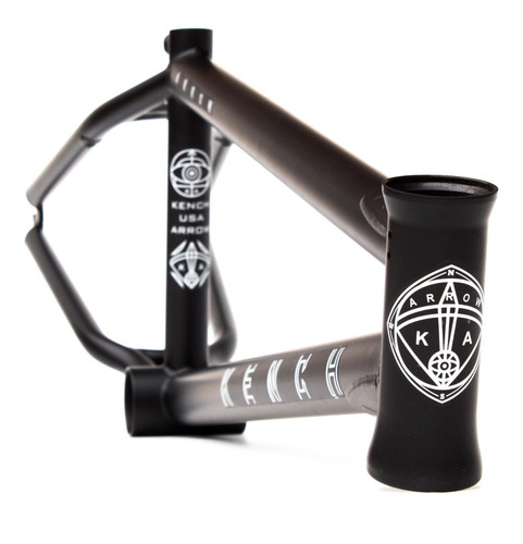 Cuadro Kench Bmx Arrow ¡cromo Freestyle Pro! 21 Negro