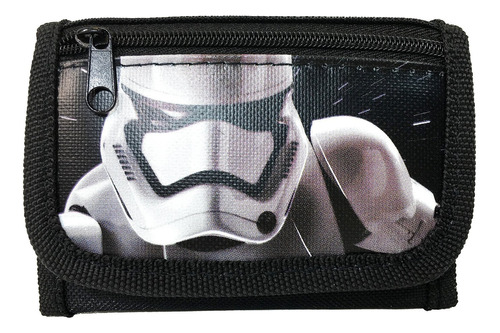 Cartera Tres Pliegues Star Wars Despertar Fuerza Disney Negr