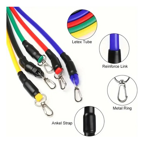 Js Kit De Bandas De Resistencia Ligas For Ejercicio 11pzs