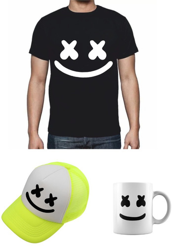 Marshmello Combo Mugs + Gorra + Camiseta