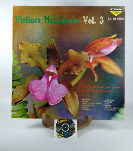 Lp Jesus Zapata Violines Mensajeros Vol 3 Sonero Colombia