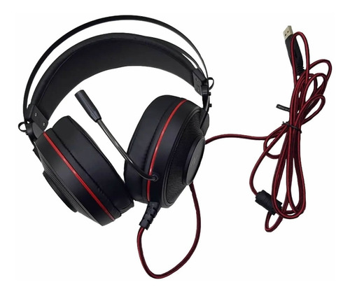 Imagen 5 de 8 de Auricular Gamer Profesional Luz Led 7.1 C/ Mic Driver 50mm