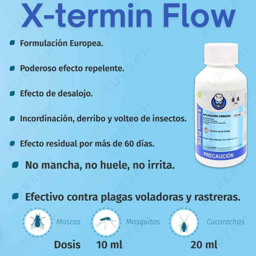 X-termin Flow 1 Lt Insecticida Uso Urbano Y Residencial