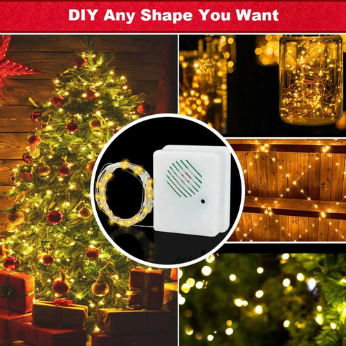 Sensor De Som De Natal Diy Com Luzes Decorativas De Corda Le