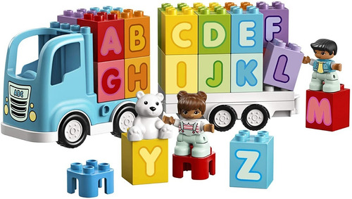 Lego Duplo 10915 Camión Con Alfabeto  + 2 Niños + Sorpresas 