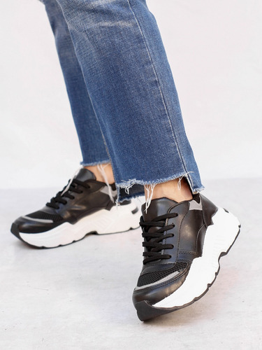 Zapatillas Mujer Reflex Plataforma Moda Verano Blanco Bari