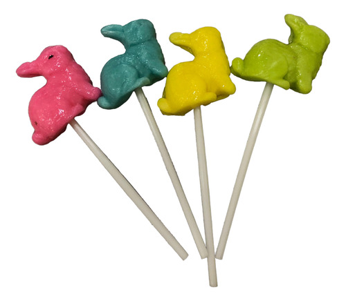 Chupetines Conejitos De Caramelo Artesanal X 30 Pascuas
